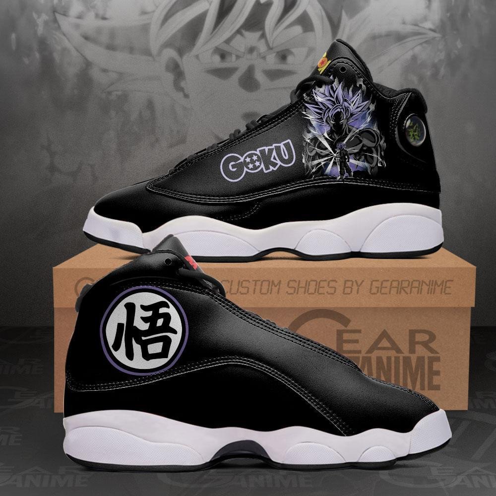 Goku Ultra Instinct Kanji Anime Dragon Ball Air Jordan 13 Shoes Goku Ultra Instinct Kanji Anime Dragon Ball Air Jordan 13 Shoes