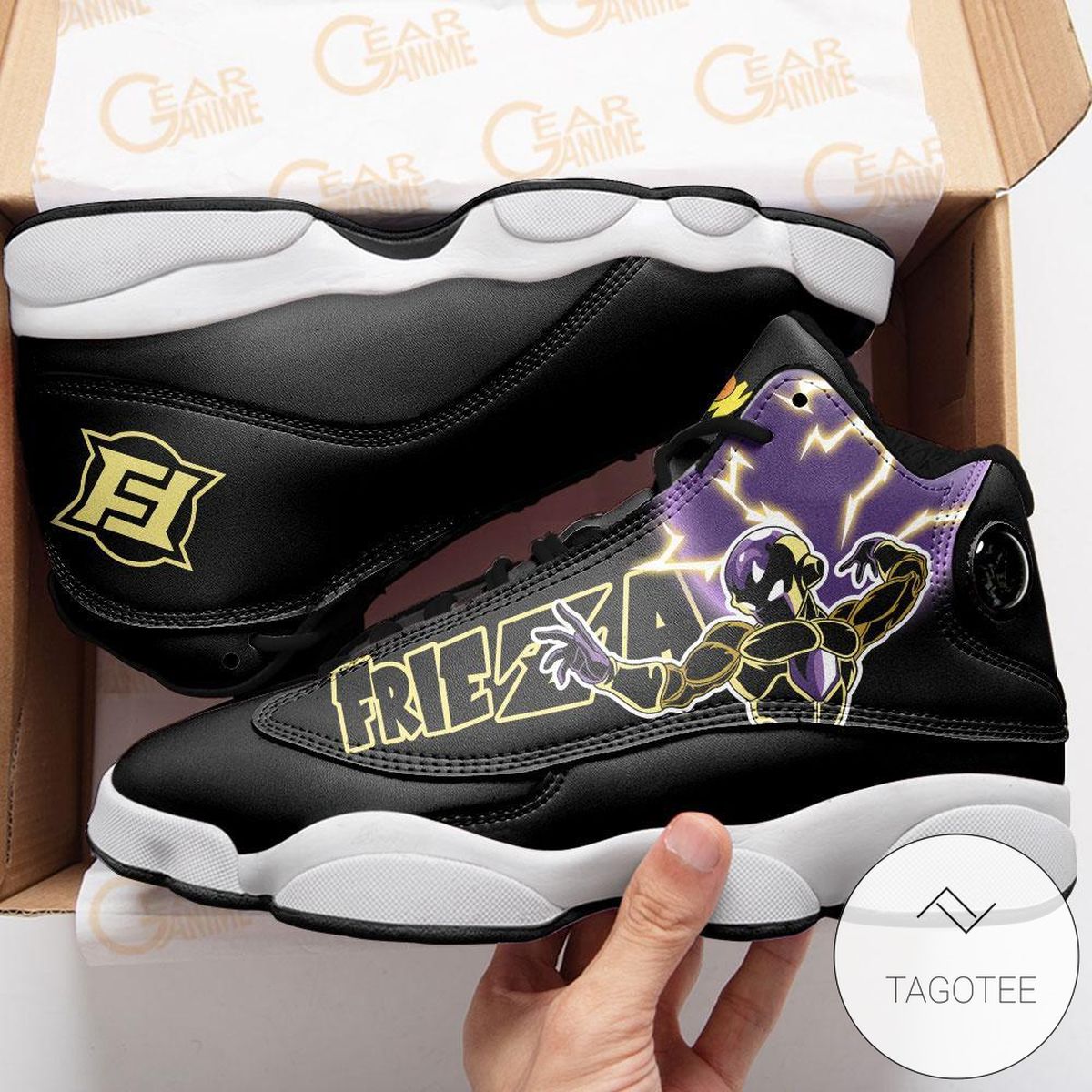 Golden Frieza Sneakers Custom Anime Dragon Ball Air Jordan 13 Shoes Golden Frieza Sneakers Custom Anime Dragon Ball Air Jordan 13 Shoes