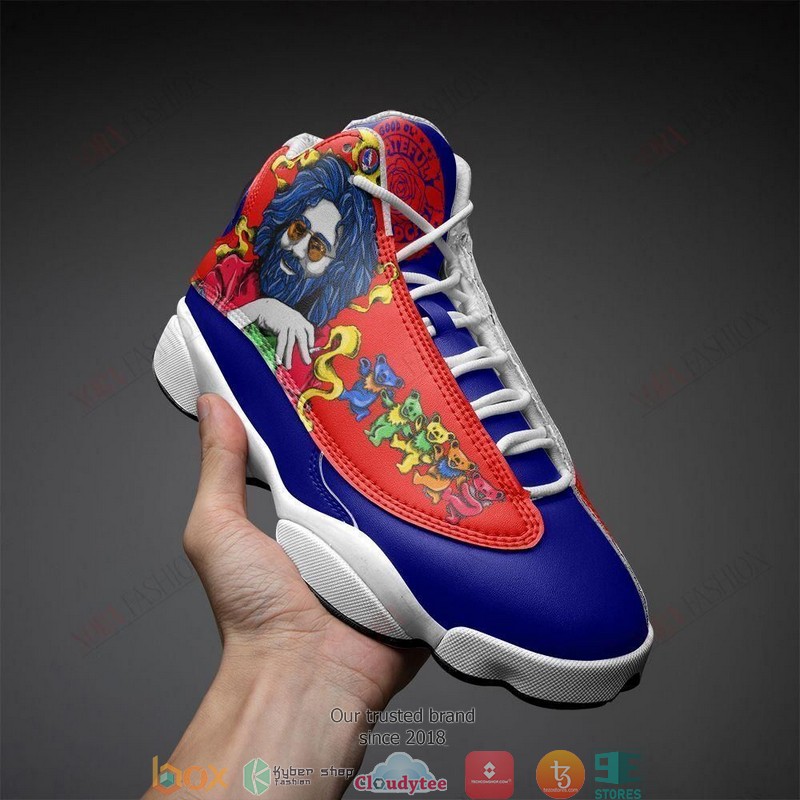 Grateful Dead Band Colorful Bear Air Jordan 13 Sneaker Shoes Grateful Dead Band Colorful Bear Air Jordan 13 Sneaker Shoes