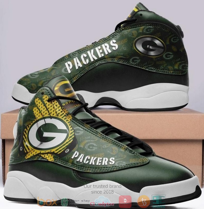 Green Bay Packer Nfl Big Logo Football Team 4 Air Jordan 13 Sneaker Shoes Green Bay Packer Nfl Big Logo Football Team 4 Air Jordan 13 Sneaker Shoes