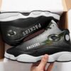 Green Bay Packer Nfl Big Logo Football Team Air Jordan 13 Shoes