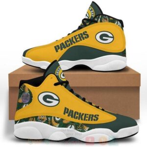 Green Bay Packers Football Nfl Air Jordan 13 Shoes 2