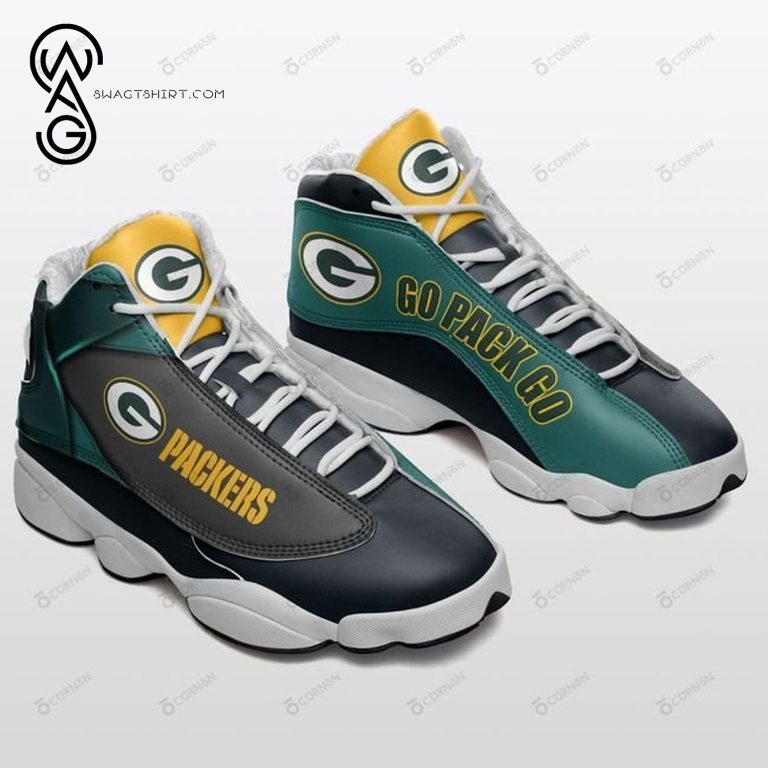 Green-Bay-Packers-Go-Pack-Go-Air-Jordan-13-Shoes-1
