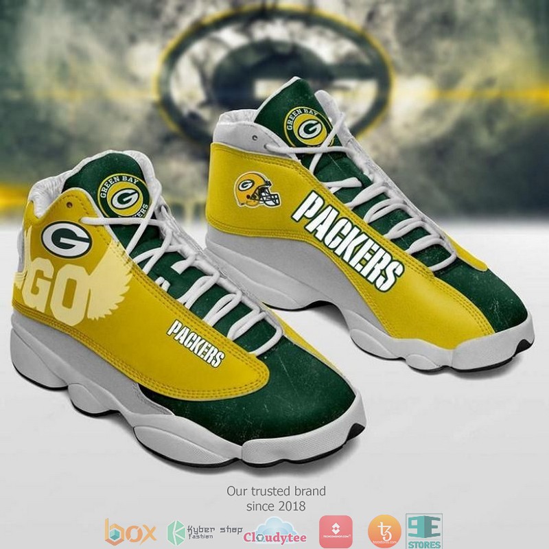 Green Bay Packers Nfl Go Fly Football Team Air Jordan 13 Sneaker Shoes Green Bay Packers Nfl Go Fly Football Team Air Jordan 13 Sneaker Shoes