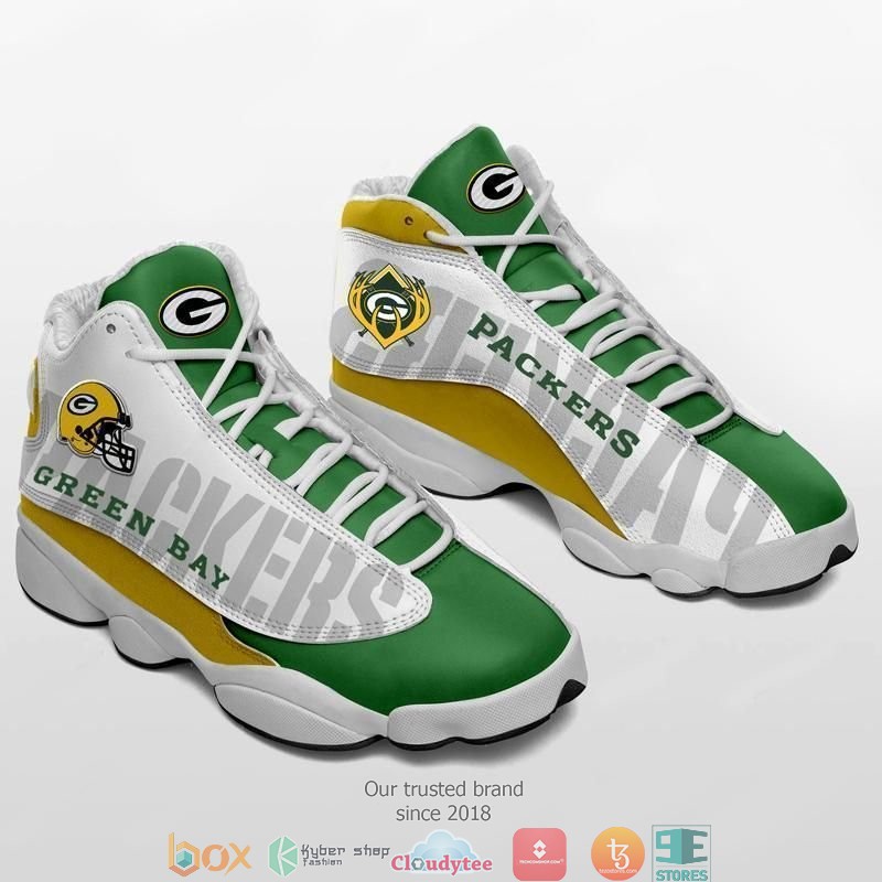 Green Bay Packers Team Nfl Big Logo Teams Air Jordan 13 Sneaker Shoes Green Bay Packers Team Nfl Big Logo Teams Air Jordan 13 Sneaker Shoes