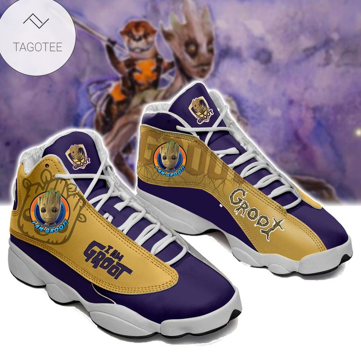 Groot From Star Wars Sneakers Air Jordan 13 Shoes Groot From Star Wars Sneakers Air Jordan 13 Shoes
