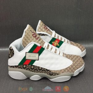 Gucci Bee And Sneakers White Brown Air Jordan 13 Shoes
