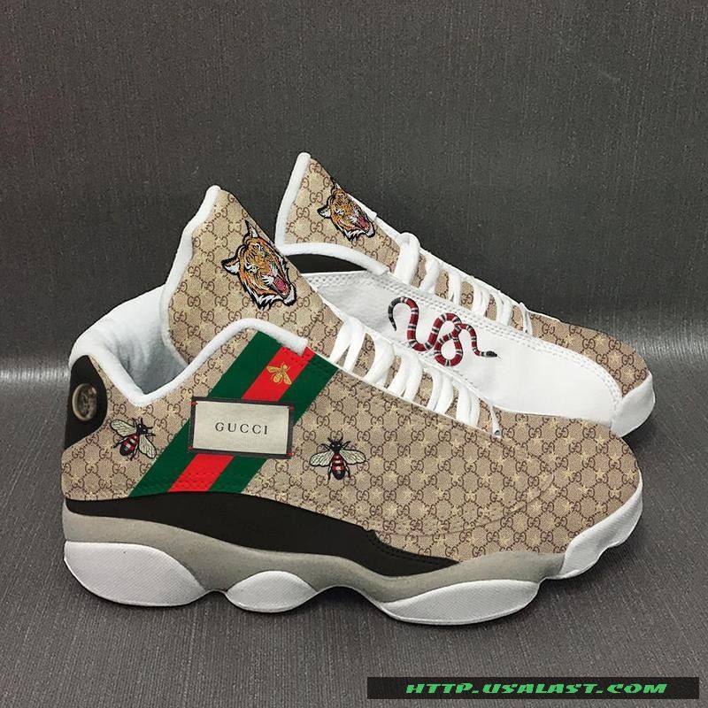 Gucci Bee And Tiger Air Jordan 13 Shoes Gucci Bee And Tiger Air Jordan 13 Shoes