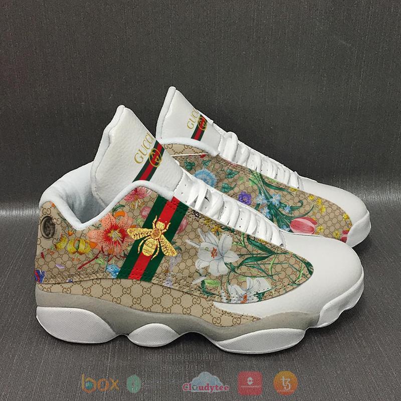 Gucci Bee Flower Logo Air Jordan 13 Shoes Gucci Bee Flower Logo Air Jordan 13 Shoes