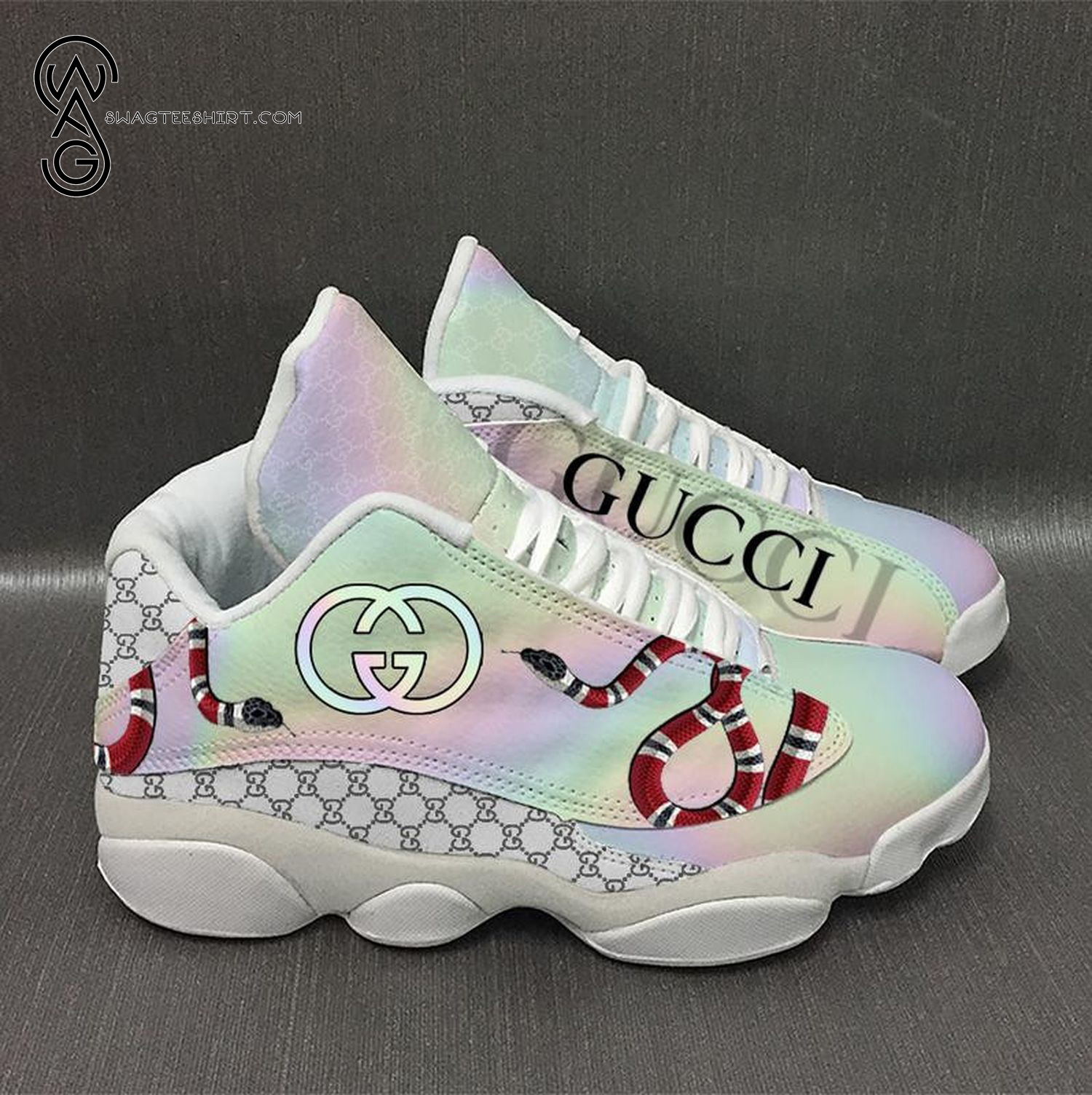Gucci Snake Classic Symbol White Version Air Jordan 13 Sneakers Gucci Snake Classic Symbol White Version Air Jordan 13 Sneakers