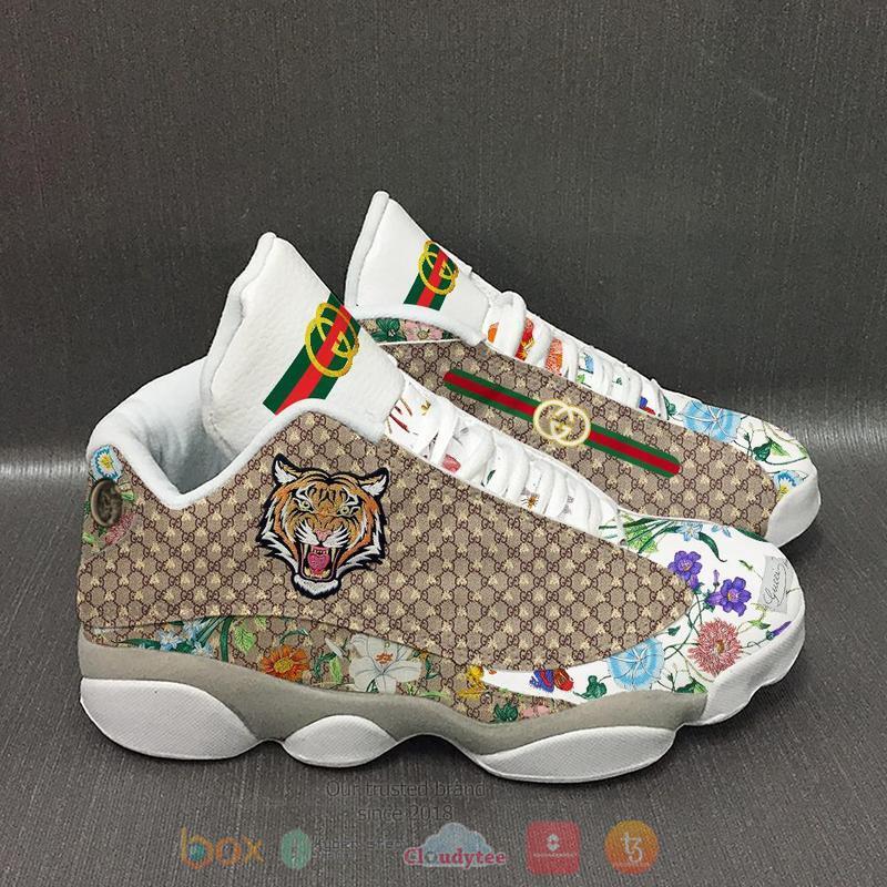 Gucci Tiger And Flower Air Jordan 13 Shoes Gucci Tiger And Flower Air Jordan 13 Shoes