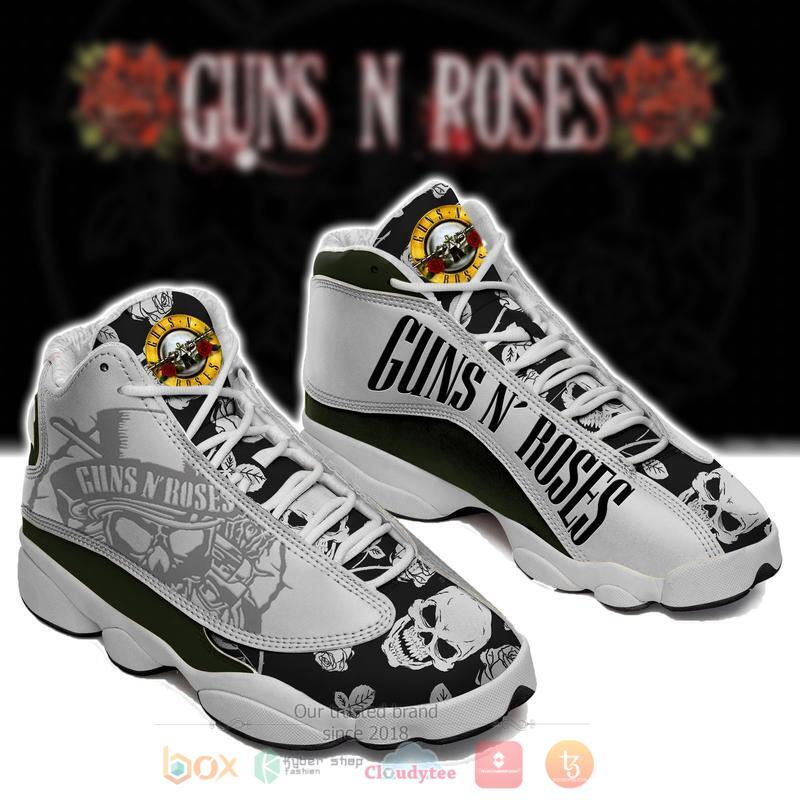 Guns N Roses Black White Air Jordan 13 Shoes Guns N Roses Black White Air Jordan 13 Shoes
