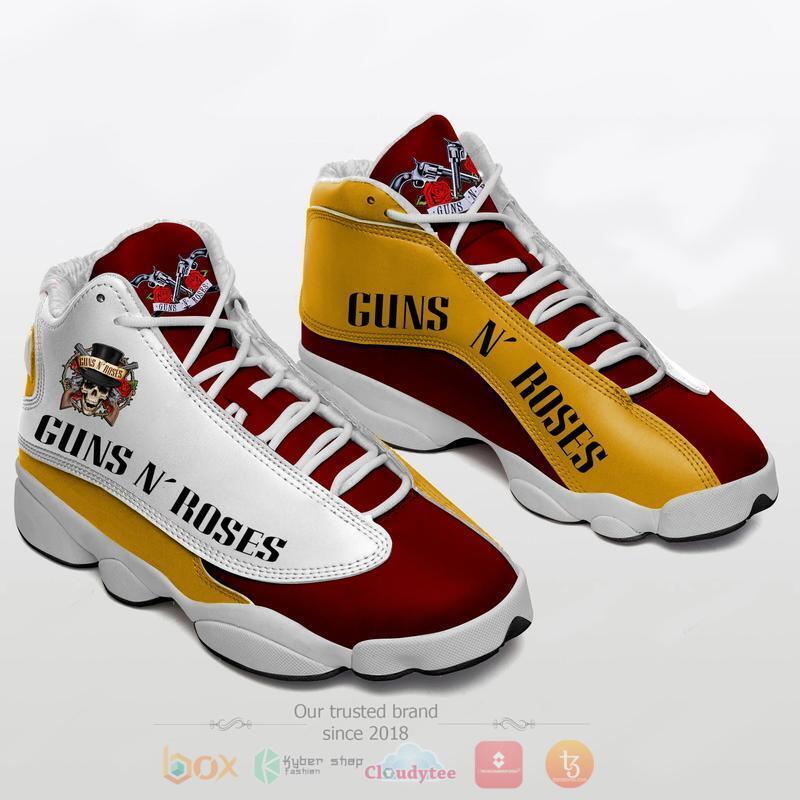 Guns N Roses Red White Air Jordan 13 Shoes Guns N Roses Red White Air Jordan 13 Shoes