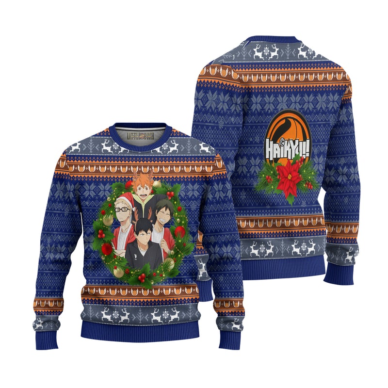 Haikyuu Ugly Christmas Sweater Anime Xmas Gift Haikyuu Ugly Christmas Sweater Anime Xmas Gift