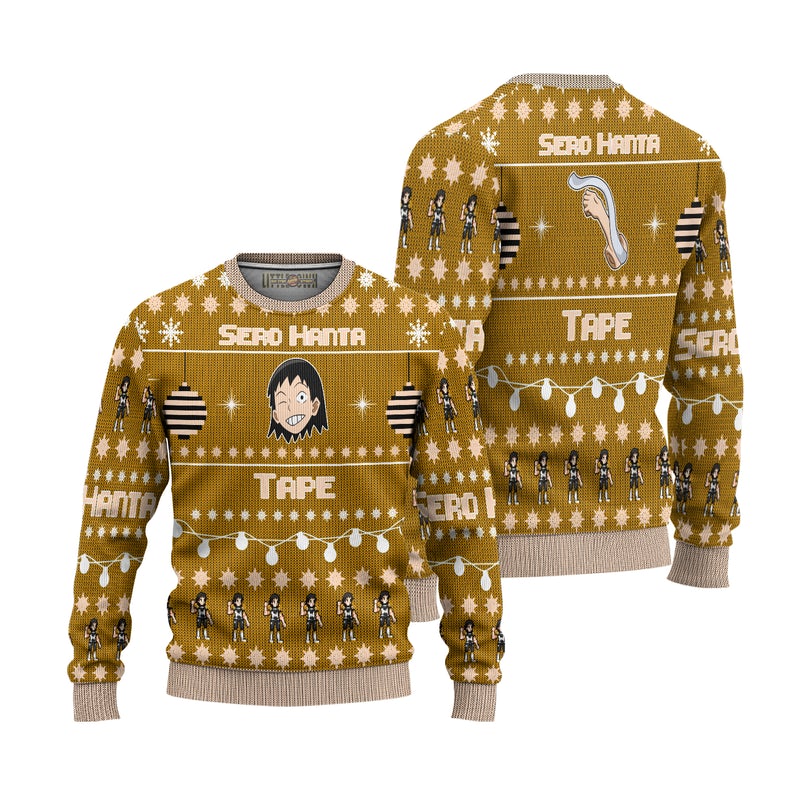 Hanta Sero Anime Ugly Christmas Sweater Custom My Hero Academia Xmas Gift Hanta Sero Anime Ugly Christmas Sweater Custom My Hero Academia Xmas Gift