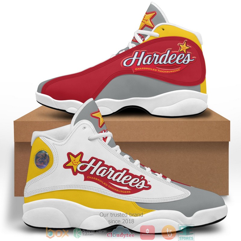 Hardees Logo Bassic Air Jordan 13 Sneaker Shoes Hardees Logo Bassic Air Jordan 13 Sneaker Shoes