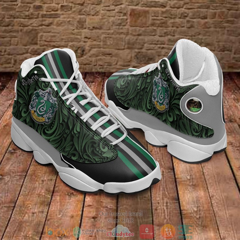 Harry Potter Slytherin Green Air Jordan 13 Sneaker Shoes Harry Potter Slytherin Green Air Jordan 13 Sneaker Shoes