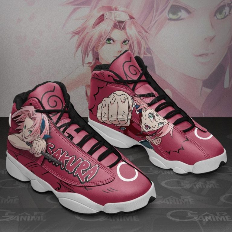 Haruno-Sakura-Naruto-Anime-Air-Jordan-13-Shoes-1
