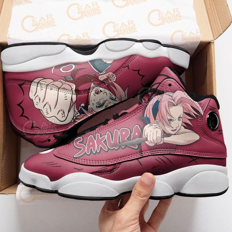 Haruno-Sakura-Naruto-Anime-Air-Jordan-13-Shoes-3