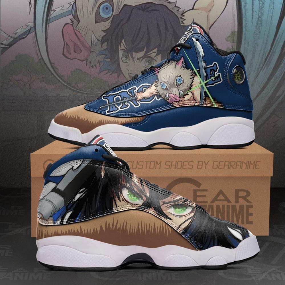 Hashibira Inosuke Anime Demon Slayer Air Jordan 13 Shoes Hashibira Inosuke Anime Demon Slayer Air Jordan 13 Shoes