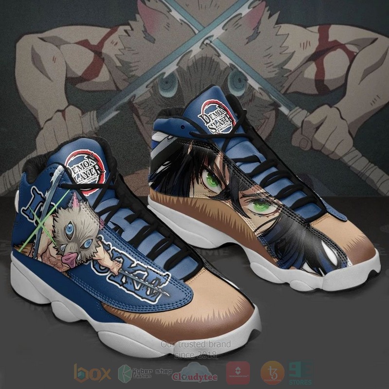 Hashibira Inosuke Sneakers Demon Slayer Anime Air Jordan 13 Shoes Hashibira Inosuke Sneakers Demon Slayer Anime Air Jordan 13 Shoes