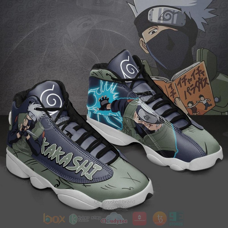 Hatake Kakashi Naruto Custom Anime Air Jordan 13 Shoes Hatake Kakashi Naruto Custom Anime Air Jordan 13 Shoes