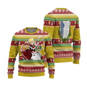 Historia Reiss Attack on Titan Anime Ugly Christmas Sweater Xmas Gift