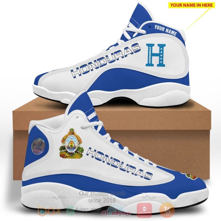 Honduras-Personalized-White-Air-Jordan-13-Shoes-1