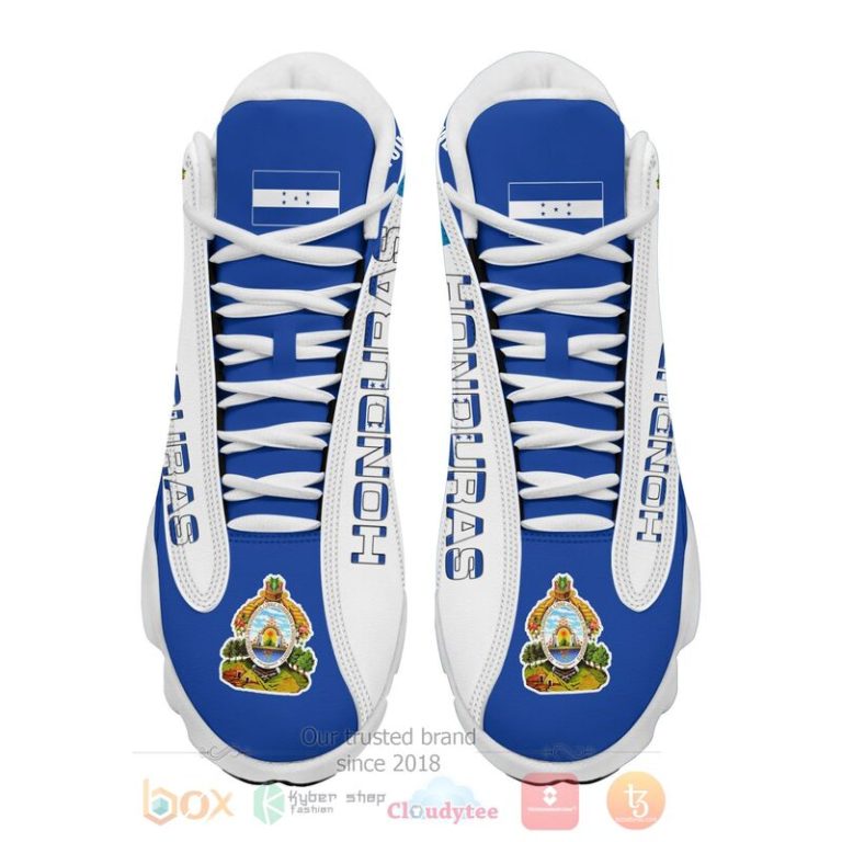Honduras-Personalized-White-Air-Jordan-13-Shoes-2