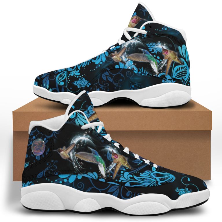 Hummingbirds-Flowers-Air-Jordan-13-Shoes-1