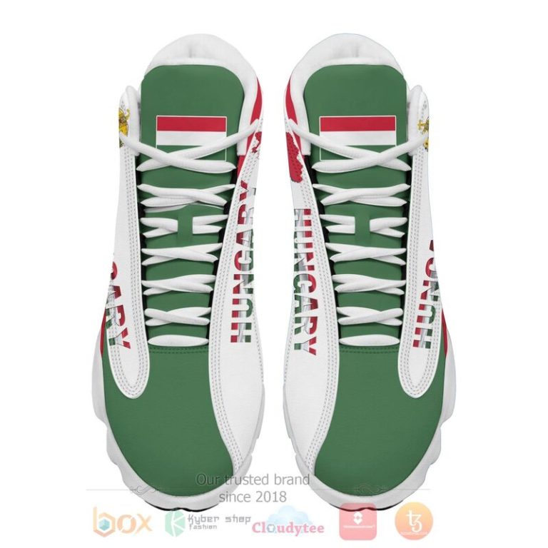 Hungary-Personalized-White-Air-Jordan-13-Shoes-2