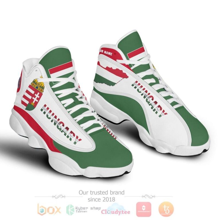 Hungary-Personalized-White-Air-Jordan-13-Shoes-3