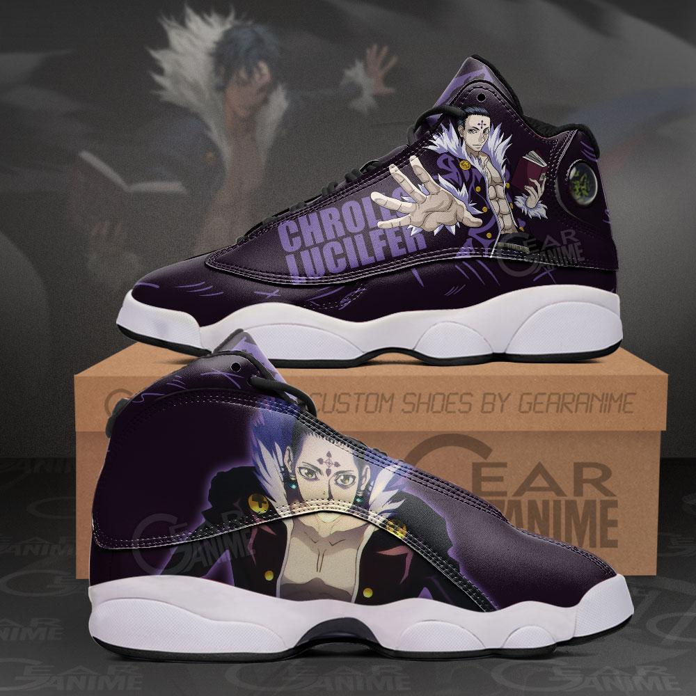 Hunter X Hunter Chrollo Lucilfer Air Jordan 13 Sneaker Shoes Hunter X Hunter Chrollo Lucilfer Air Jordan 13 Sneaker Shoes
