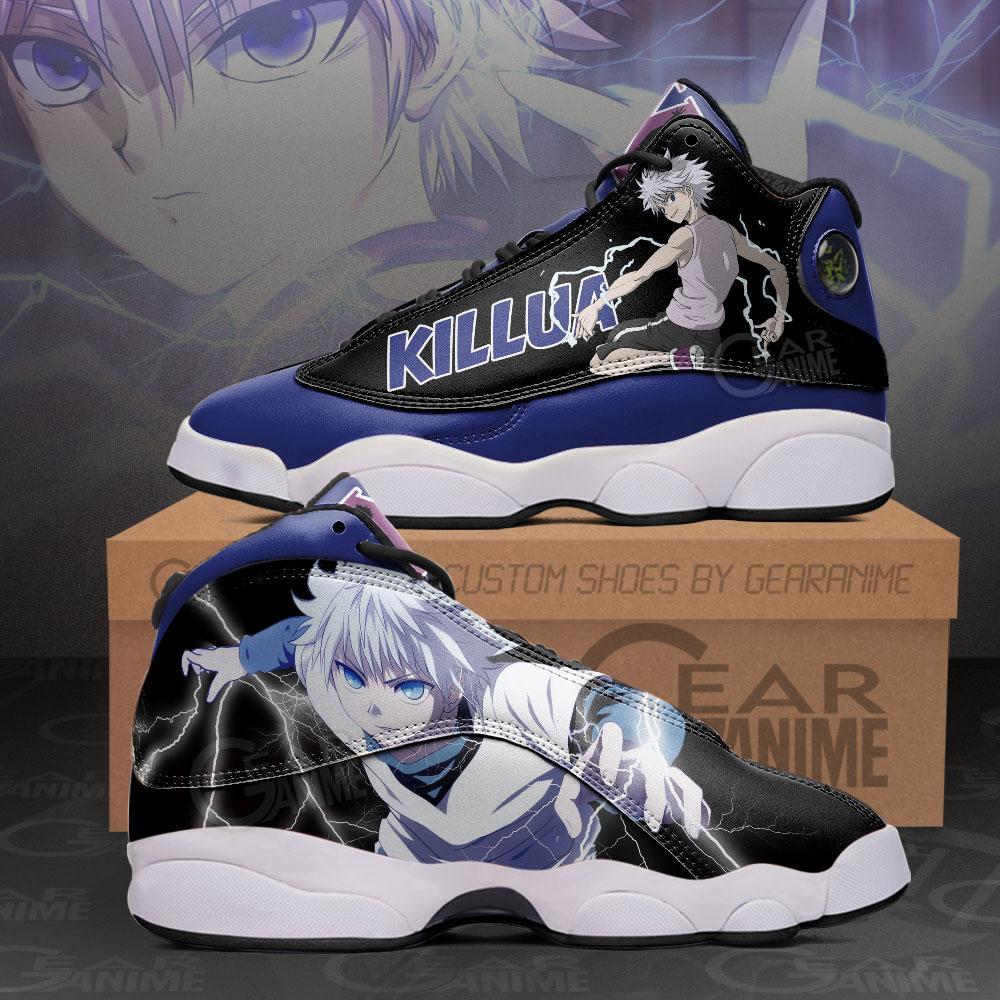 Hunter X Hunter Killua Zoldyck Air Jordan 13 Sneaker Shoes Hunter X Hunter Killua Zoldyck Air Jordan 13 Sneaker Shoes