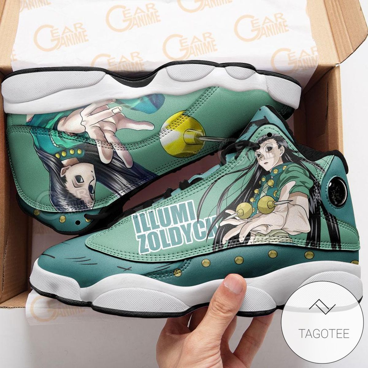 Illumi Zoldyck Sneakers Custom Anime Hunter X Hunter Air Jordan 13 Shoes Illumi Zoldyck Sneakers Custom Anime Hunter X Hunter Air Jordan 13 Shoes