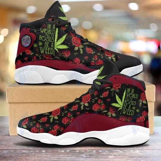 In-A-World-Full-Of-Rose-Be-A-Weed-Air-Jordan-13-Sneakershoes-Limited-Edition-2