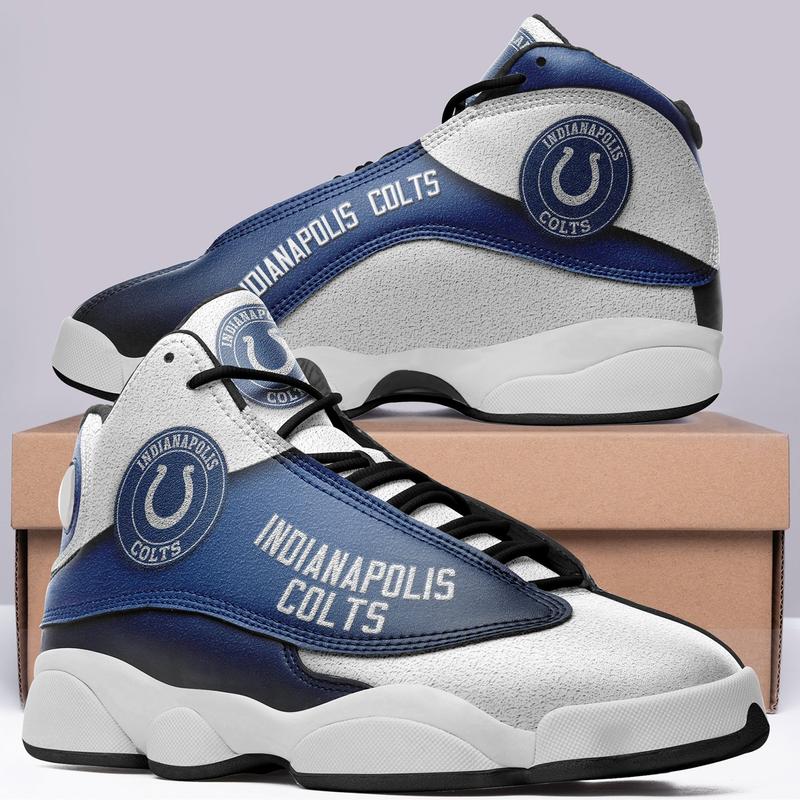 Indianapolis Colts Nfl Ver 2 Air Jordan 13 Sneaker Indianapolis Colts Nfl Ver 2 Air Jordan 13 Sneaker
