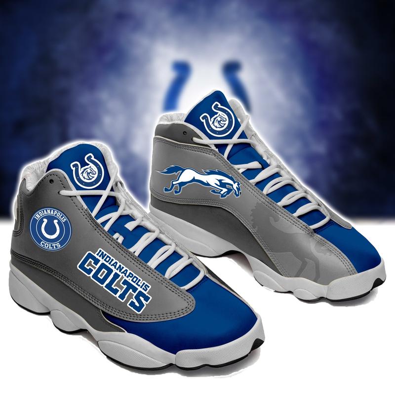 Indianapolis Colts Nfl Ver 8 Air Jordan 13 Sneaker Indianapolis Colts Nfl Ver 8 Air Jordan 13 Sneaker
