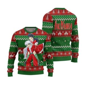 Inuyasha x Kagome Inuyasha Anime Ugly Christmas Sweater Xmas Gift