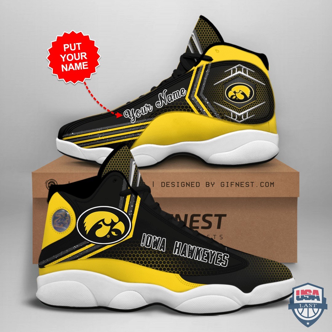 Iowa Hawkeyes Air Jordan 13 Custom Name Personalized Shoes Iowa Hawkeyes Air Jordan 13 Custom Name Personalized Shoes