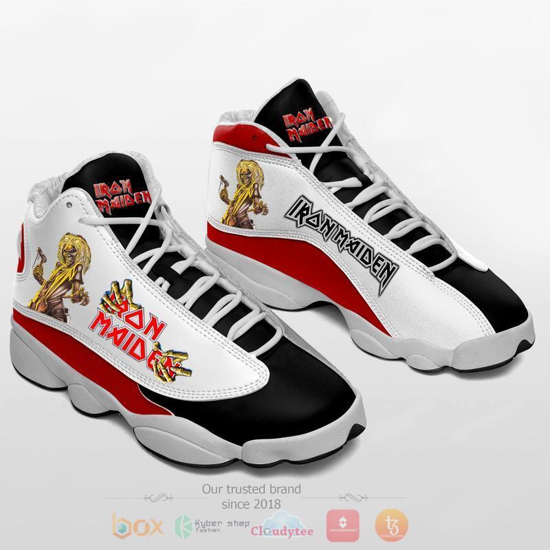 Iron Maiden Black White Air Jordan 13 Shoes Iron Maiden Black White Air Jordan 13 Shoes