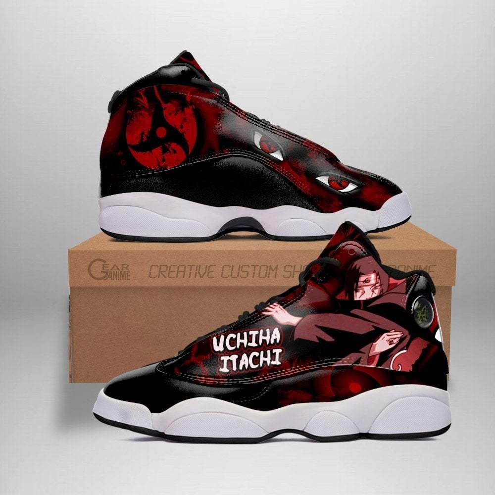 Itachi Sharingan Naruto Anime Air Jordan 13 Shoes Itachi Sharingan Naruto Anime Air Jordan 13 Shoes