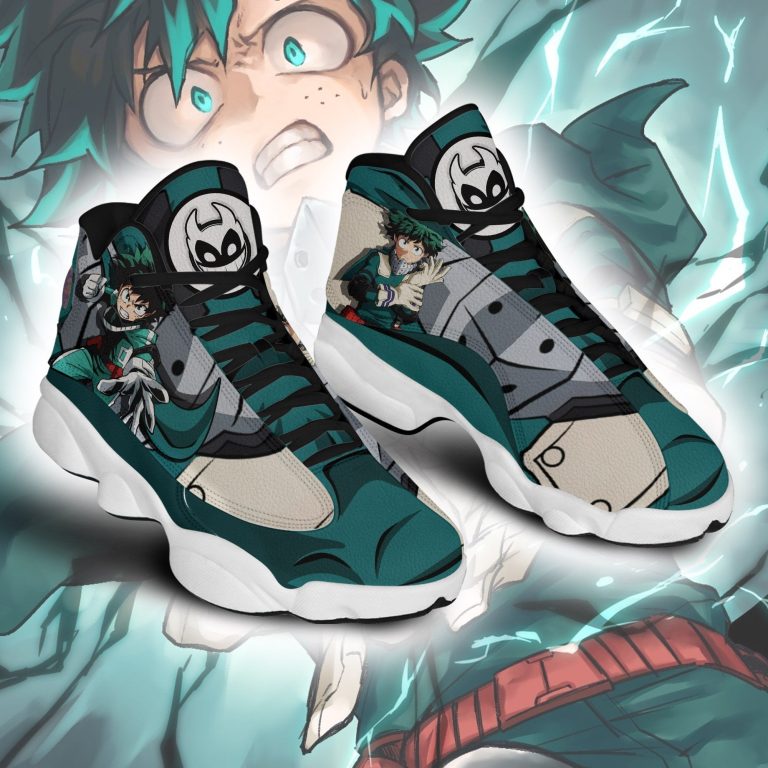 Izuku-Midoriya-Deku-Anime-My-Hero-Academia-Air-Jordan-13-Shoes-2