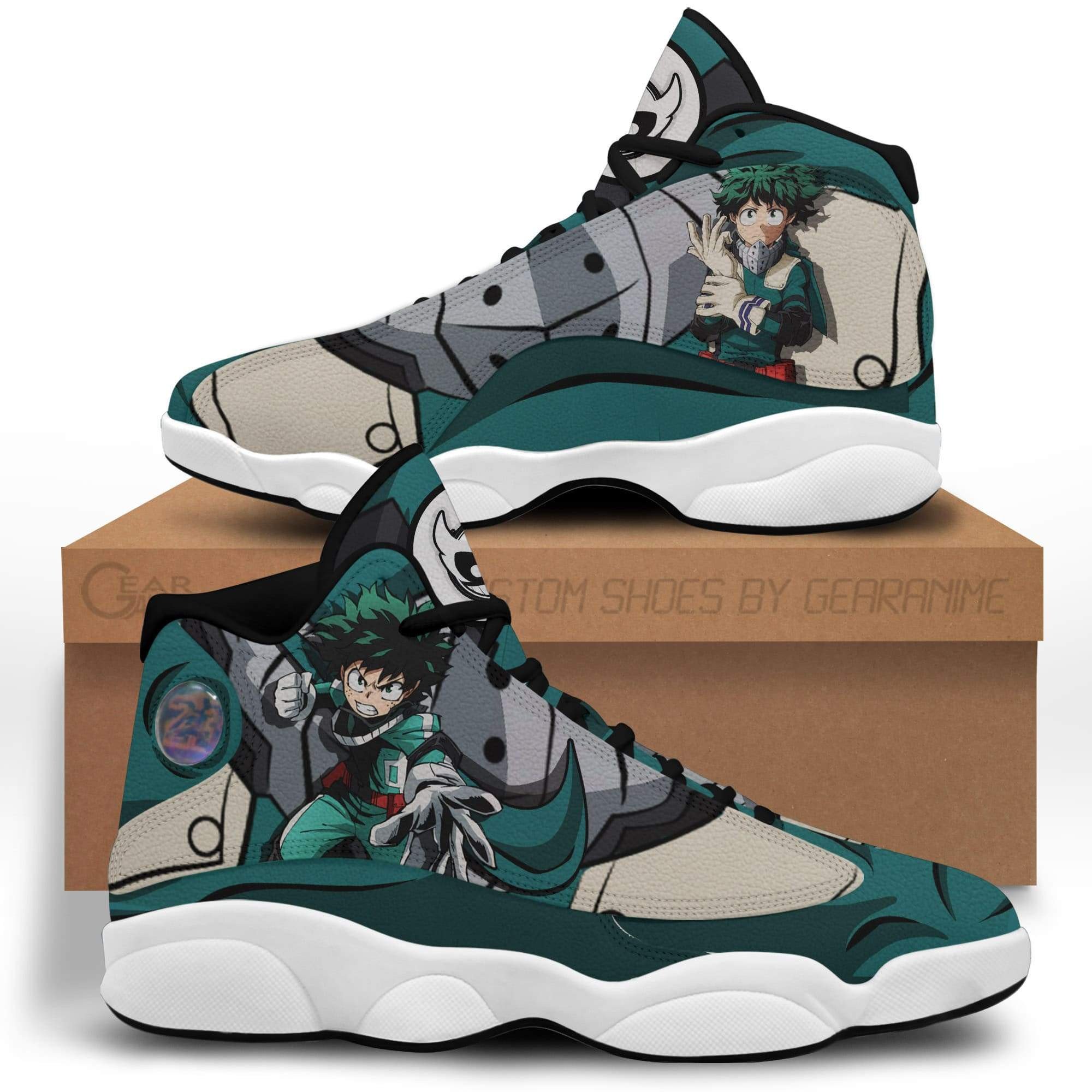 Izuku Midoriya Deku Anime My Hero Academia Air Jordan 13 Shoes Izuku Midoriya Deku Anime My Hero Academia Air Jordan 13 Shoes