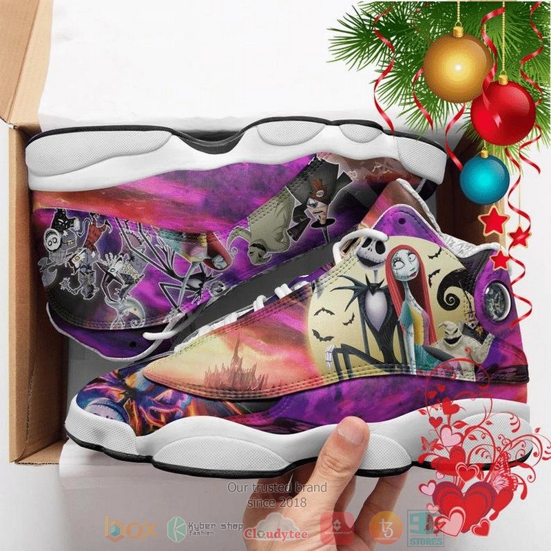 Jack Skellington Characters Purple Air Jordan 13 Shoes Jack Skellington Characters Purple Air Jordan 13 Shoes