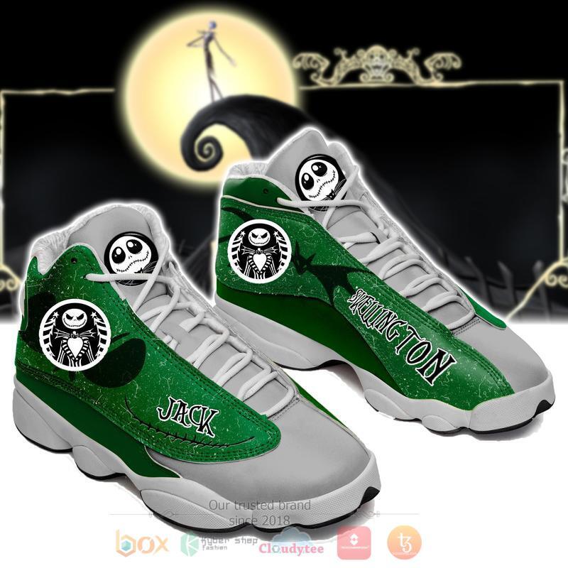 Jack Skellington Green Air Jordan 13 Shoes Jack Skellington Green Air Jordan 13 Shoes