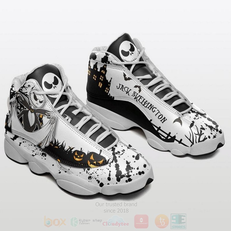 Jack Skellington The Nightmare Cartoon V19 Air Jordan 13 Shoes Jack Skellington The Nightmare Cartoon V19 Air Jordan 13 Shoes