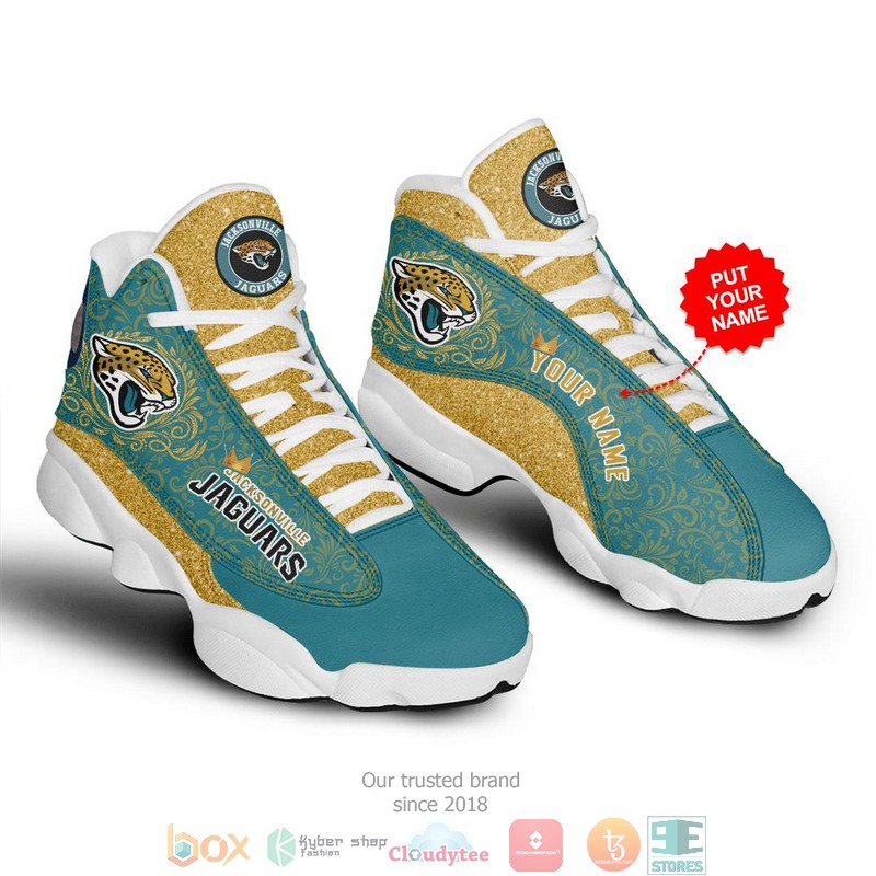 Jacksonville Jaguars Nfl 1 Football Air Jordan 13 Sneaker Shoes Jacksonville Jaguars Nfl 1 Football Air Jordan 13 Sneaker Shoes