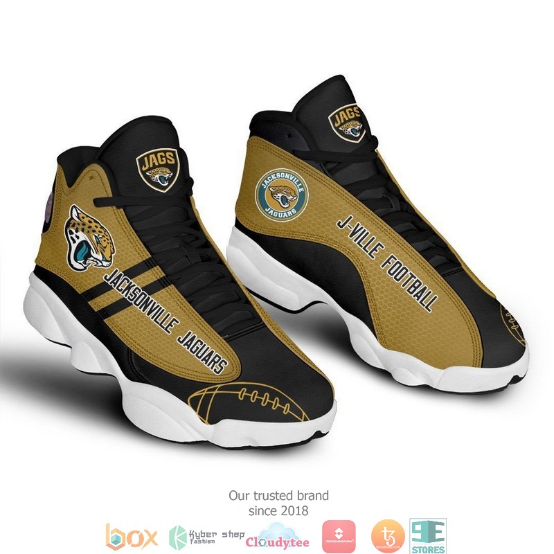 Jacksonville Jaguars Nfl 2 Football Air Jordan 13 Sneaker Shoes Jacksonville Jaguars Nfl 2 Football Air Jordan 13 Sneaker Shoes