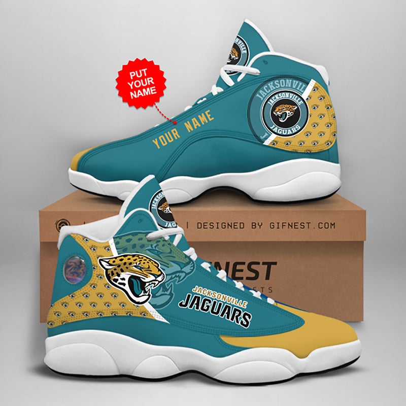 Jacksonville Jaguars Nfl Custom Name Air Jordan 13 Shoes Jacksonville Jaguars Nfl Custom Name Air Jordan 13 Shoes